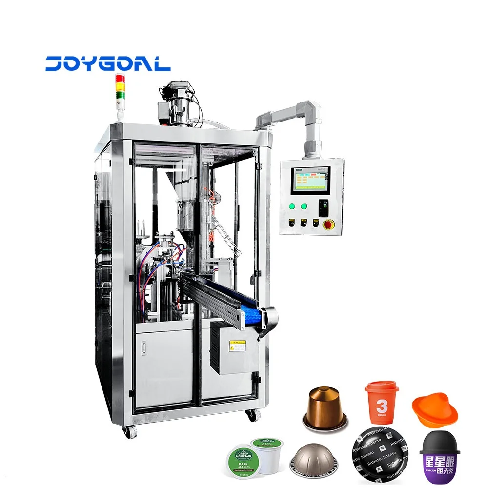 Aluminum  Nespresso Kcup Dolce Gusto Powder Filling And Sealing Machine Coffee Capsule Making Machine