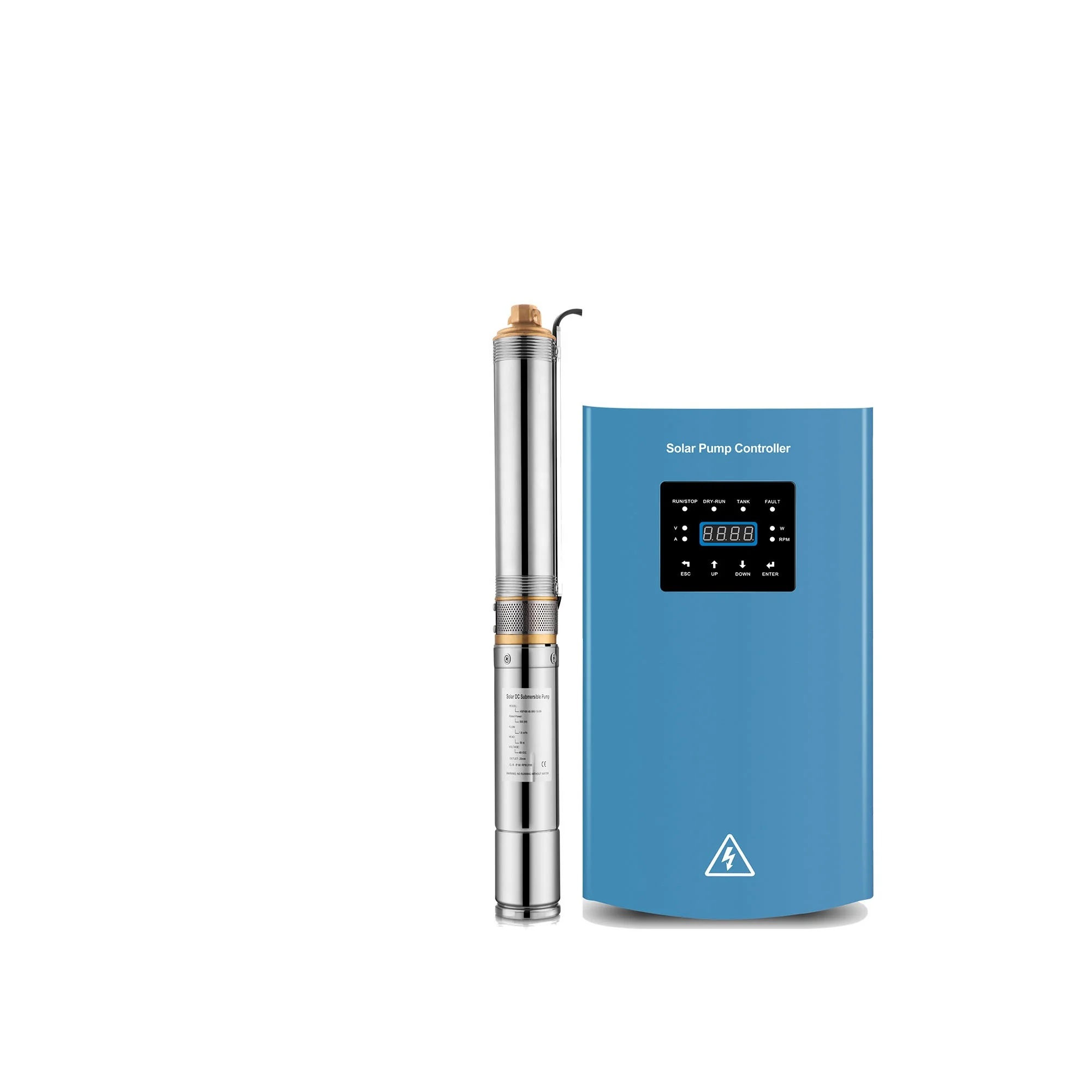 Hober 2.2kw 2200 Вт 3HP Гибридный DC насос на солнечных батареях с контроллером HBP4C-220-2200-7-127
