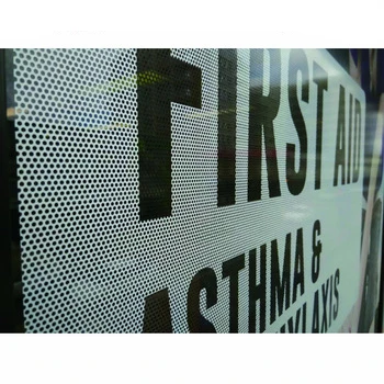 Perforated Vinyl Window Sticker  One Way Vision for Window or Car Advertising