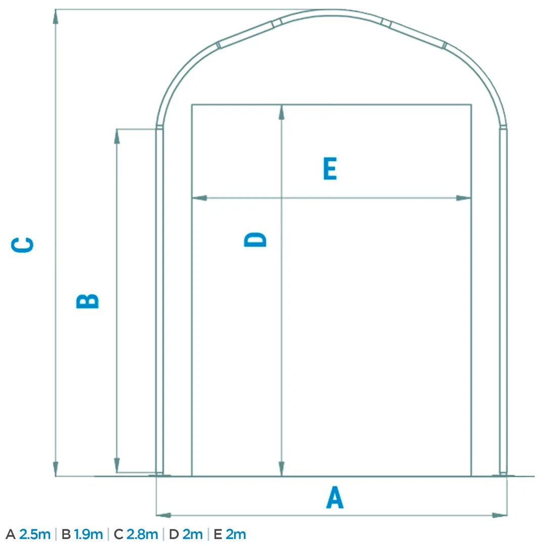 High Quality Sports PVC Storage Tent Strong Steel Frame Waterproof Fabric Wheat Tent Shelter Control Shed Outdoor Use Sale