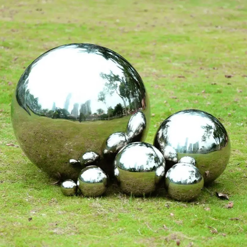 custom size color fountain ball Stainless steel 304 metal hollow fountain ball Outdoor landscape decoration large fountain ball