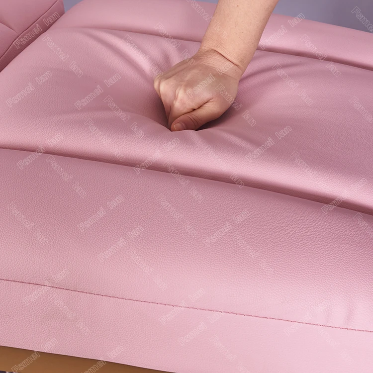 Factory Luxury Pink Electric Medical Therapy Treatment Eyelash Salon Spa Lash Facial Chair Table Beauty Bed Massage Bed