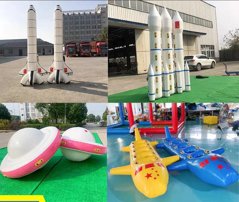 HOT interesting Popular Team building Bouncy air plane knockout match Inflatable airplane for kids and adults race games