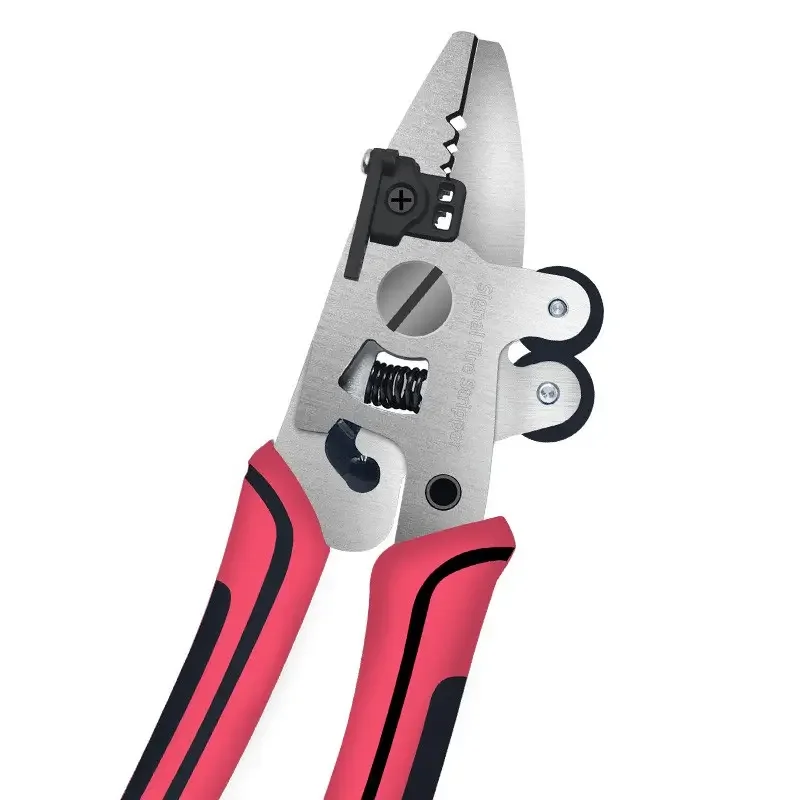 New Fiber optic stripper 8 in 1 Cable Stripper Miller Pliers Scissors Cleaning FTTH Tools