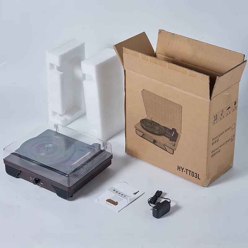 Hot Selling Home Audio System Electronic antique phonograph Blue tooth Gramophone Vinyl Suitcase Turntable Record Player Speaker