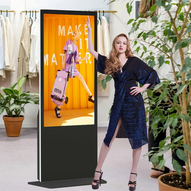 Factory Supply LCD Touch Screen Panel Kiosk Advertising LCD Display Floor Stand Digital Kiosk Signage Advertising Screen