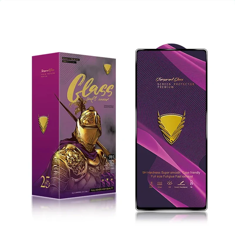 For Redmi Note 12 Pro Golden Armor Big Curved Tempered Glass Screen Protector Anti Blue Light Matte Tempered Glass