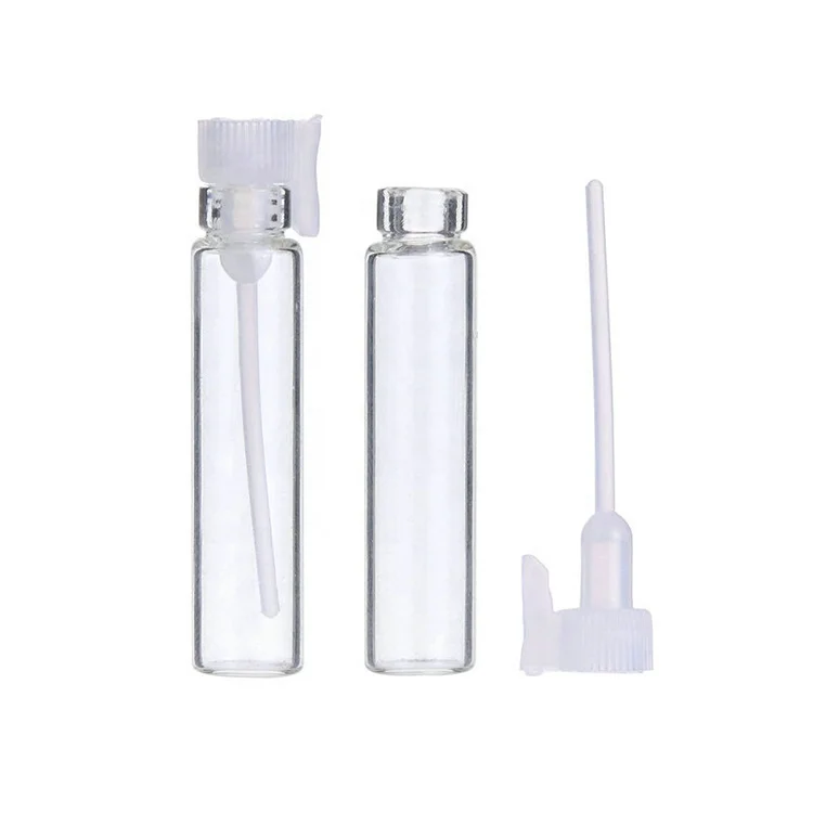 1ml 2ml 3ml 5ml Wholesale Clear Empty Refillable Essential Oil  Mini Glass Vials Perfume Sample Test Bottles