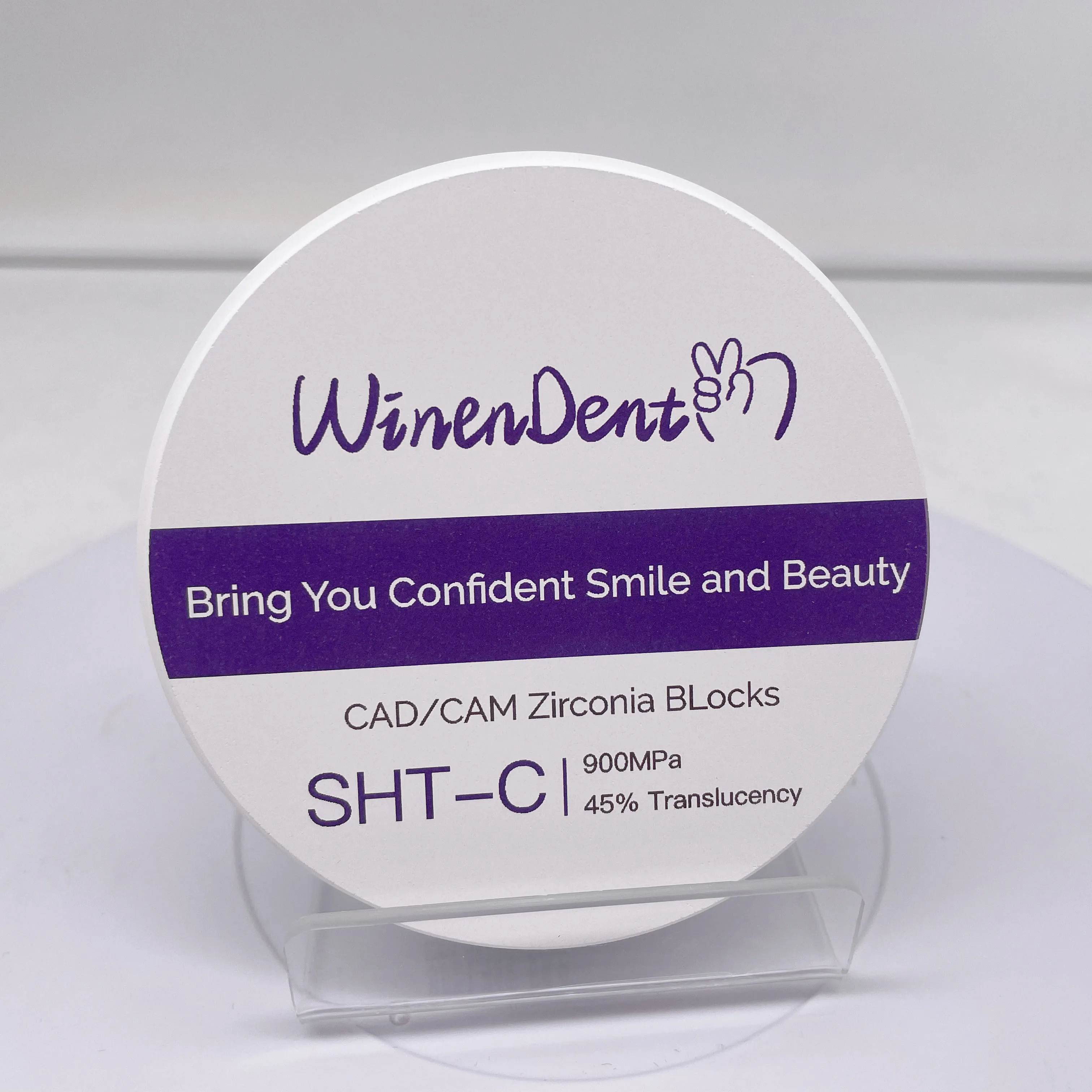 Good price 98mm system SHT-C 10MM Color zirconia block preshaded zirconia disc for Dental CAD CAM