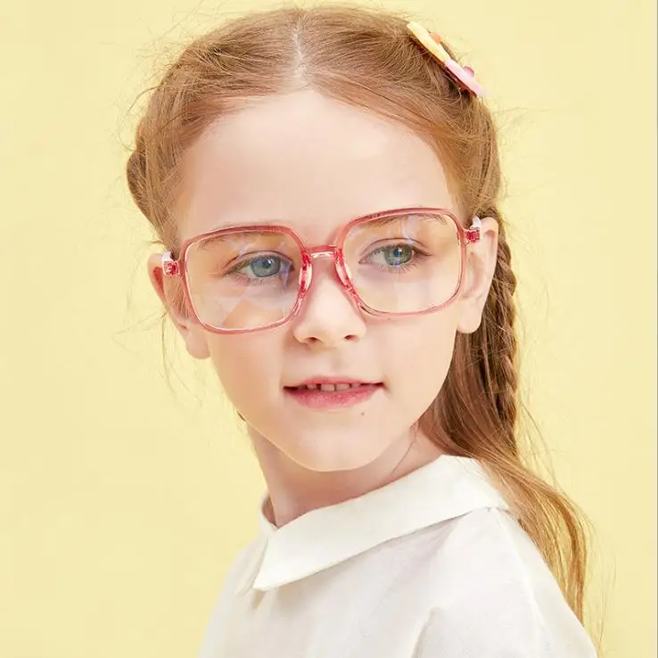 New classic square Optical frames kids computer anti blue light blocking glasses