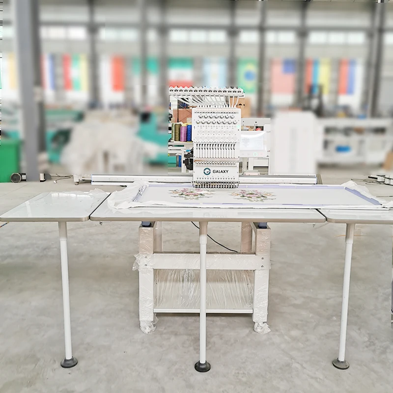 Single head flat ready for clothes towel bag pillow cap computer embroidery