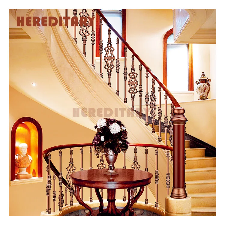 Balcony iron balustrades cast aluminum hand railings designs