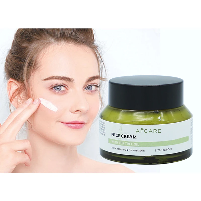 The Best Face Cream for Ladies Paraben-free Anti Acne & Moisturizing and Tea Tree & Purslane Green Face Paste Cream