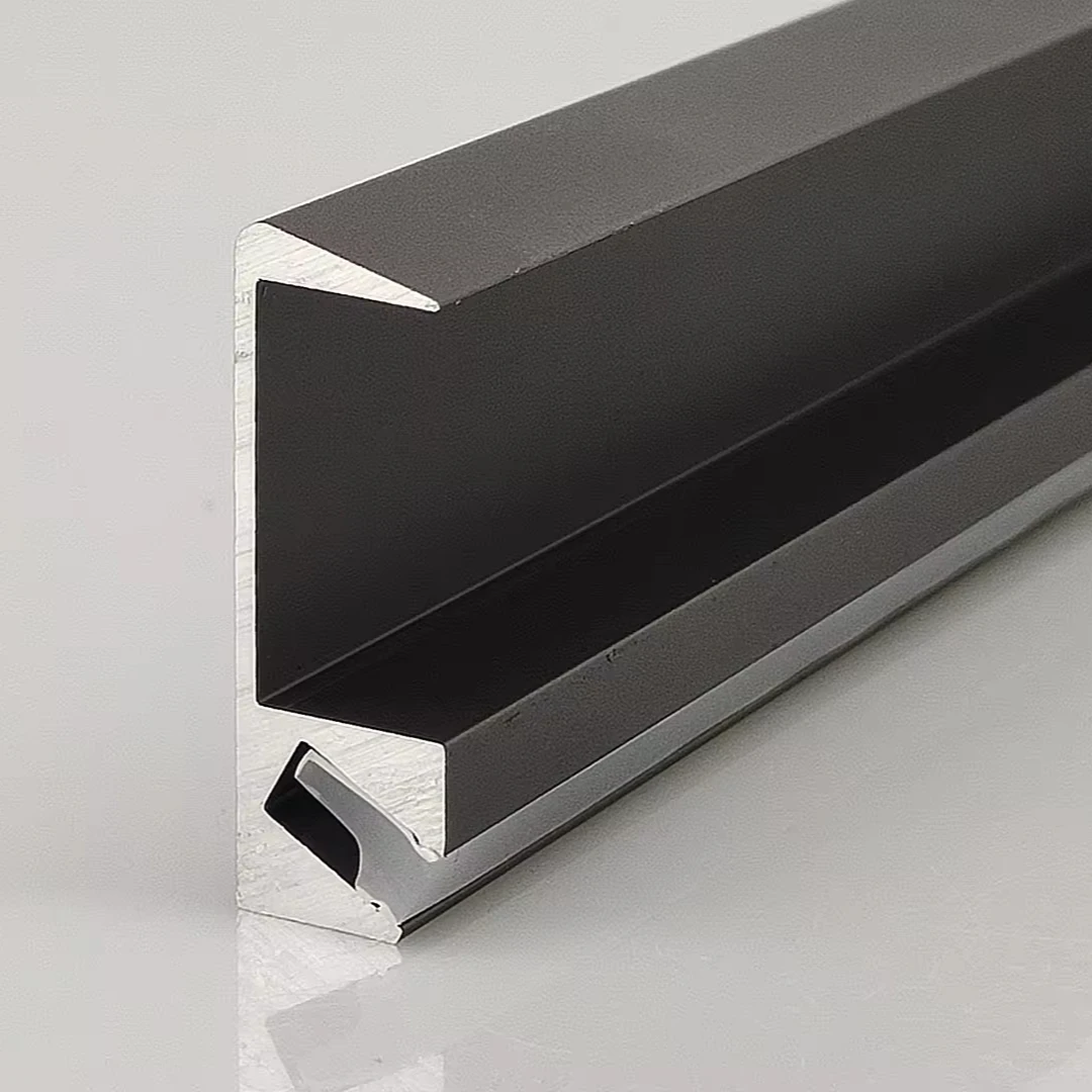 Aluminum Extruded Profile Kitchen Cabinet Laminated Silicon Aluminum Profile T5 Tempered Anodized Aluminum Profile