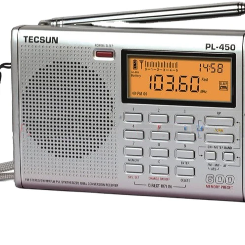 Tecsun PL-450 Двойное преобразование PLL радиоприемник для мирового диапазона