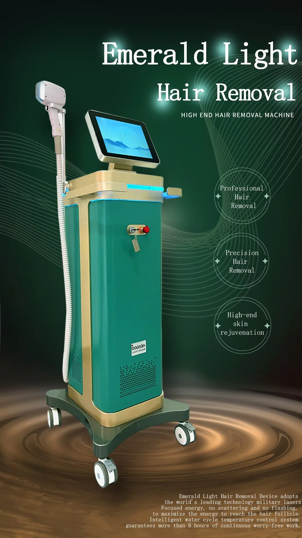 hottest selling ice platinums 755 808 1064 3 wavelength permanent 1064nm diode Laser hair removal machine price