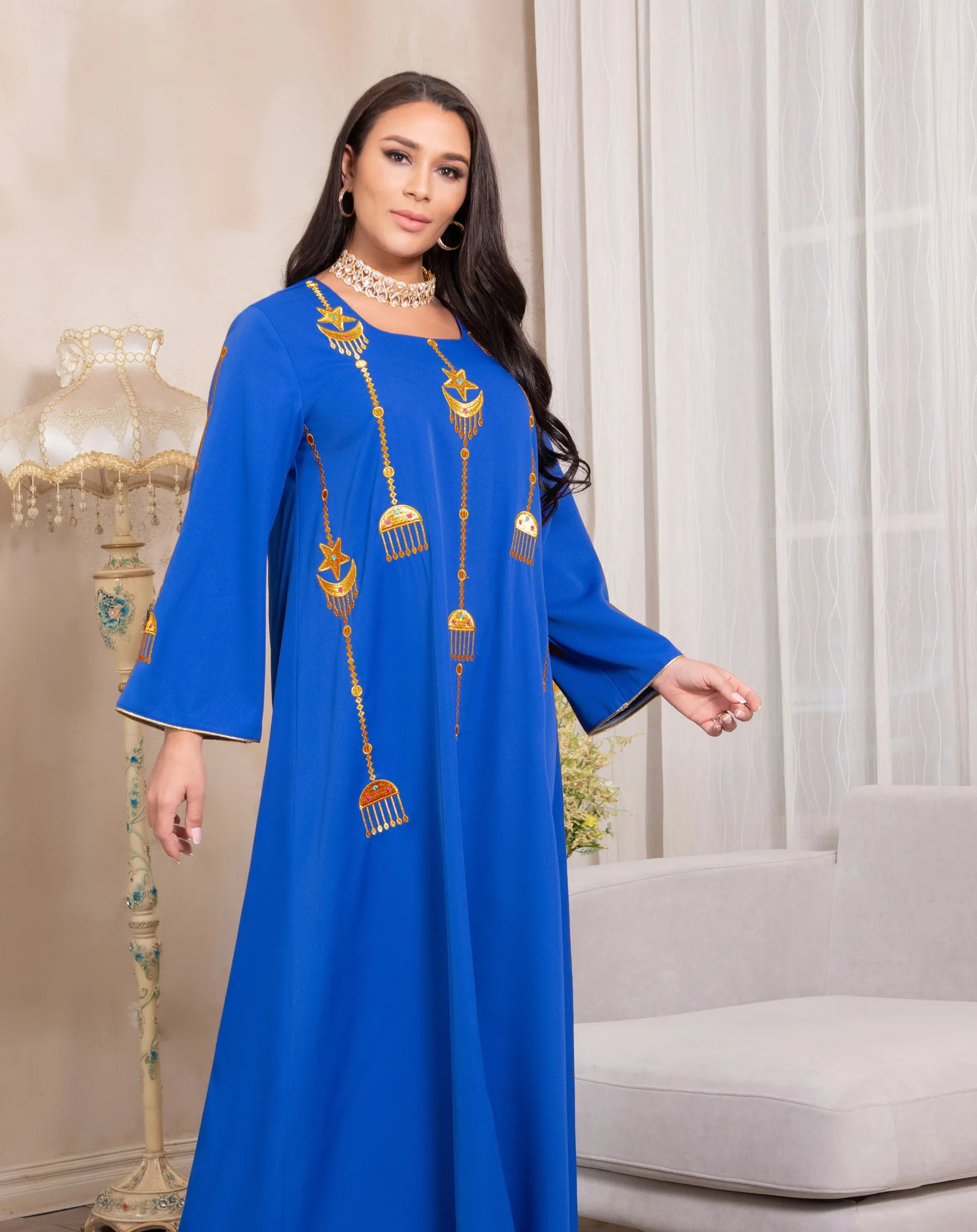 2022 new desigm Custom Clothing Hand-stitched Turkey Dresses Women abaya Clothing
