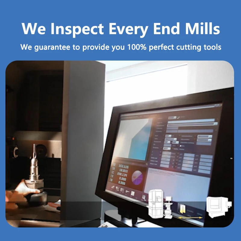 ЧПУ Freze твердосплавная двойная канавка квадратная Концевая фреза режущие инструменты для токарного станка