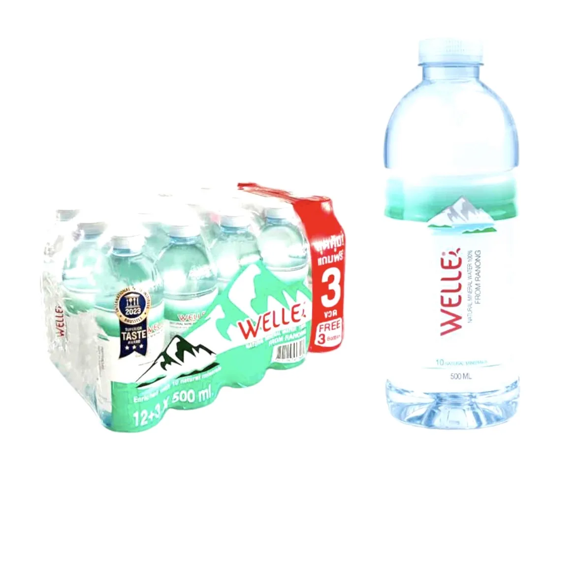 Welle Mineral Water 500 ml. in PET Bottle Premium Drinking Water Refreshing Manufacturers Water Drinking For Exporting