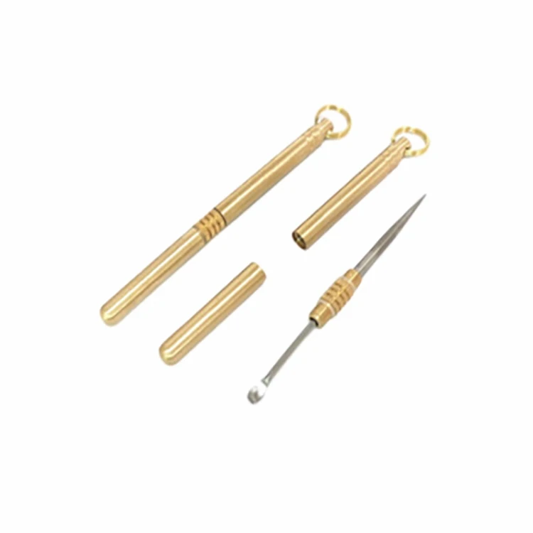 WELLFLYER EAPI-055 Double Head One Pieces Earpick Toothpick Portable Keychain Accessories Multifunctional Fruit Toothpick Tool