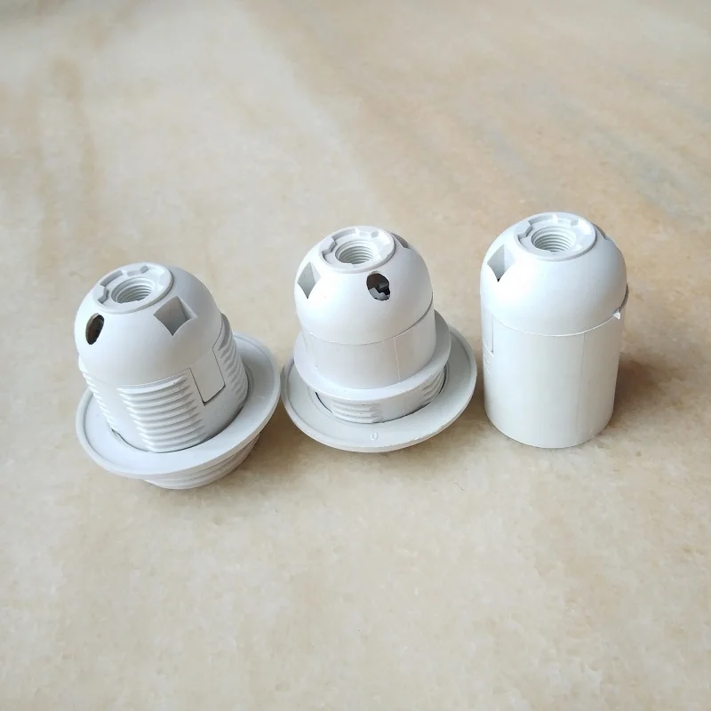 Plastic Clamping Type Lamp Holder Socket with M10 Back Cover Lampholder