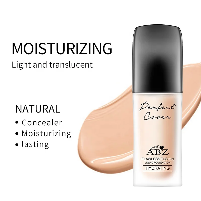 ABZ OEM Vegan Foundation Waterproof Full Coverage Private Label Liquid Makeup Foundation For All Skin