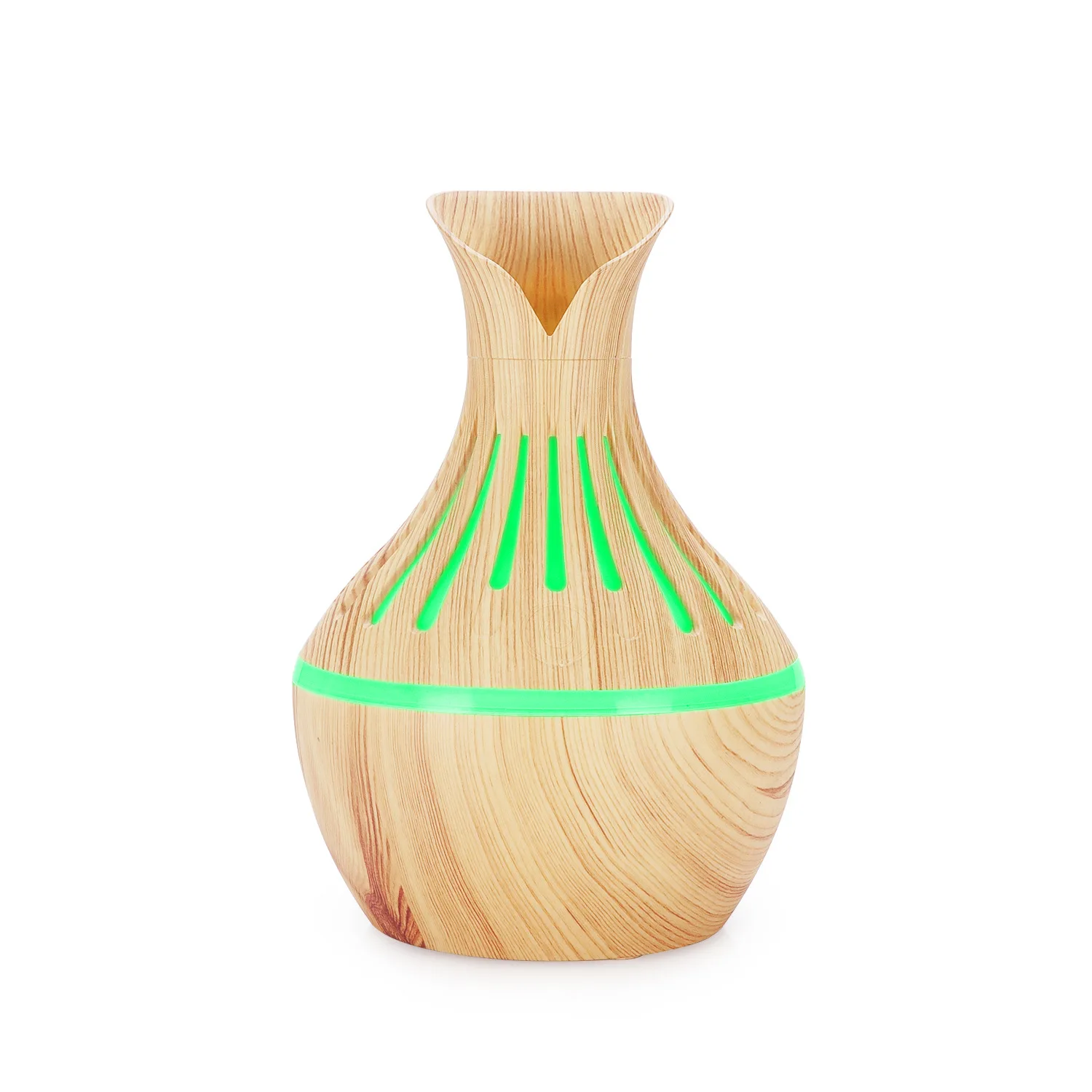 Factory outlet Hollowed out vase mini ultrasonic air humidifier 300ml portable aroma diffuser