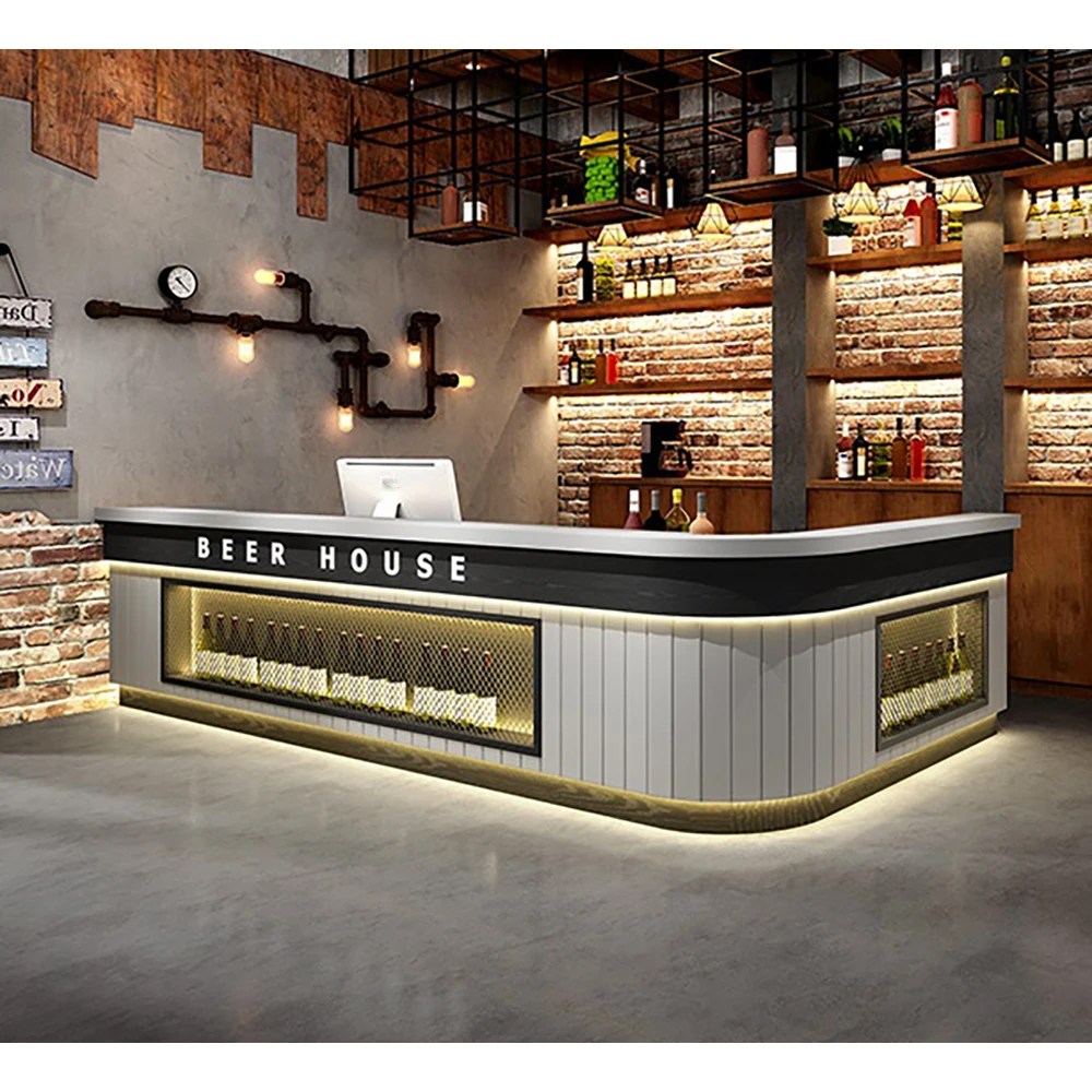 Restaurant coffee shop bar counter design house luxury hotel marble bar counter