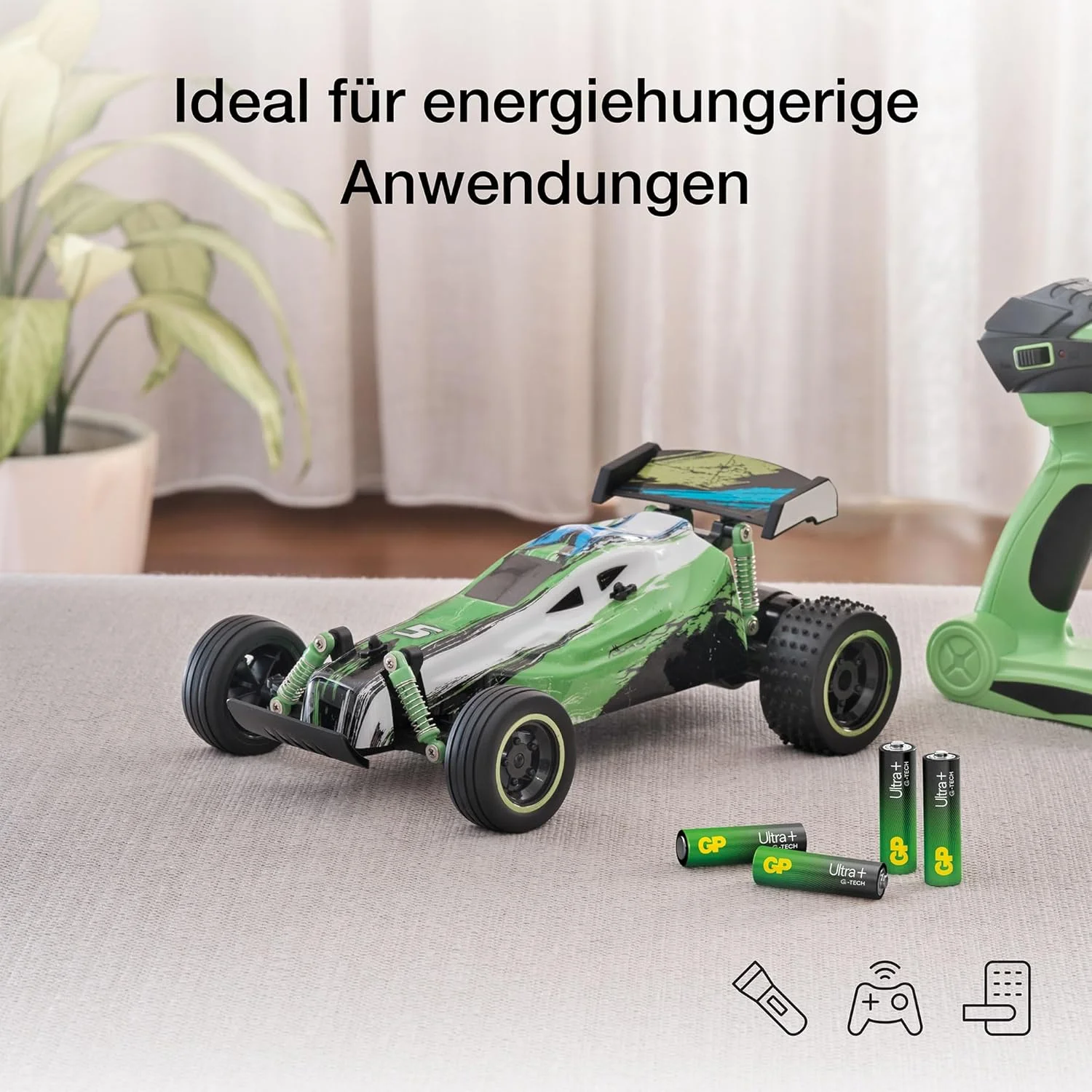 GP Batteries International AA Alkaline Batteries High-Performance Reliable Power for Remotes Compare with Energizer