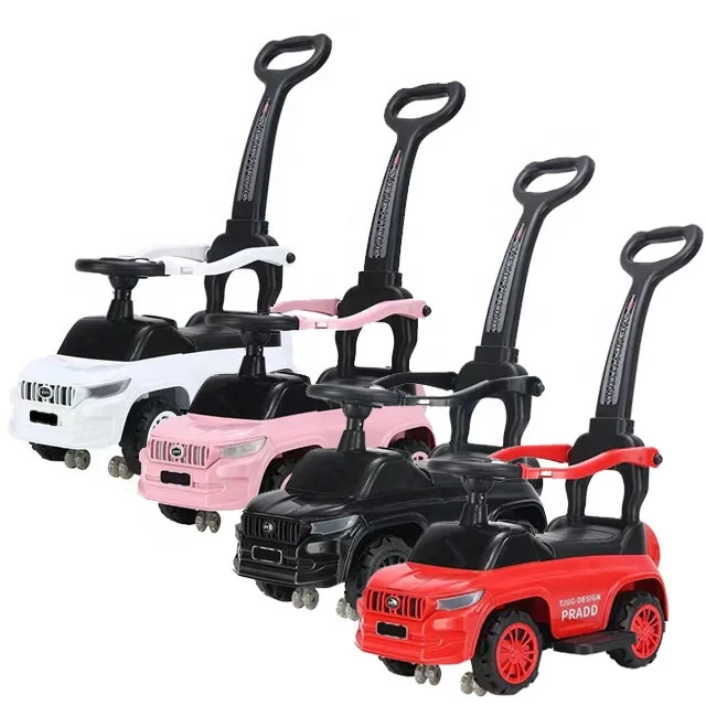 imported China new modal baby ride on toy walker foot to floor mini sliding car with detachable push handle for kids 1-3 years