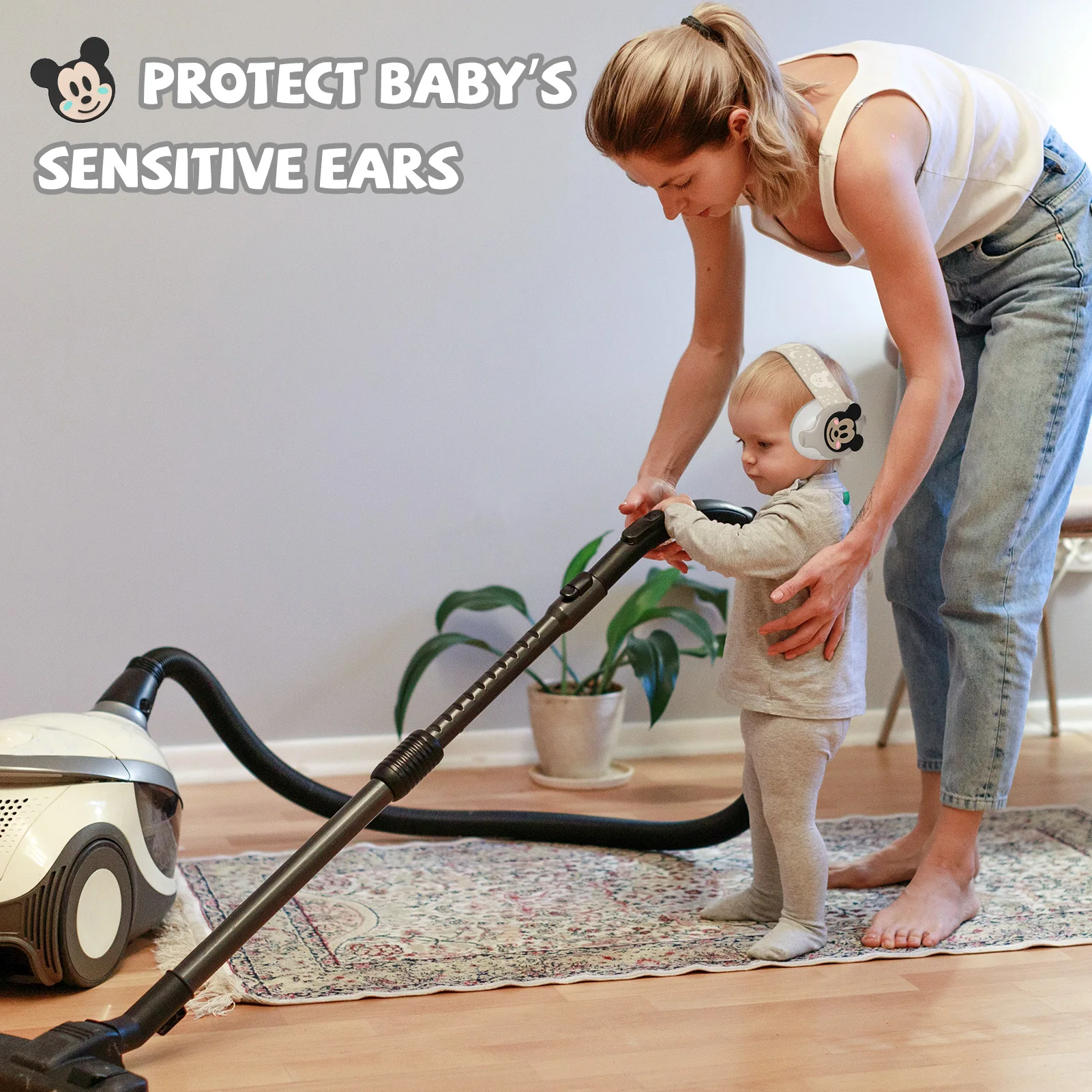 Soundproof Earmuffs Cartoon Infant Noise Anti Kids Anti-noise Cancelling for Autumn Winter Color Fashion Warm Mask Acoustic Baby