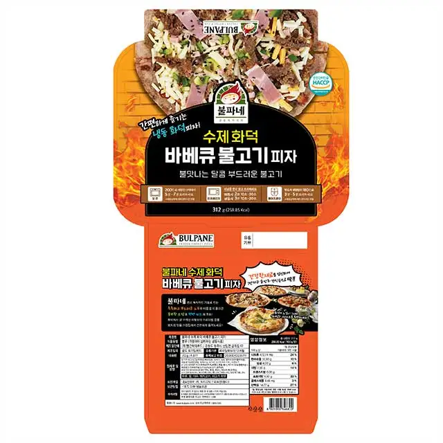 Сладкая вкусная Корейская пицца Bulgogi для барбекю сделанная в Корее жаровня замороженная ручной работы оптовый
