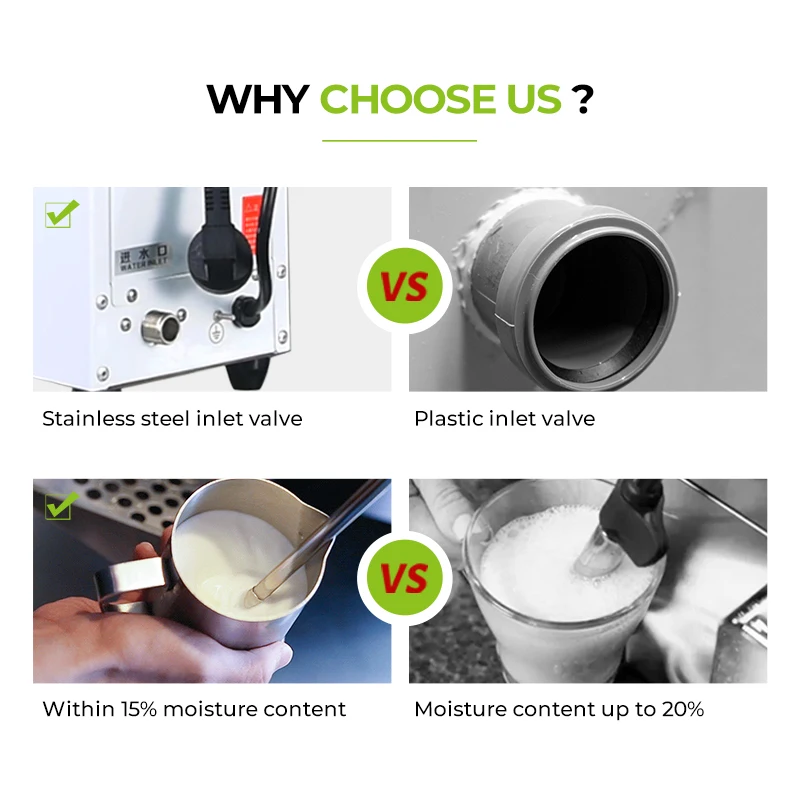 Commercial Milk Foam Machine milk froth machine Steam Water Boiling Machine Make Espresso Coffee 2000W Steam Coffee MakerMachine