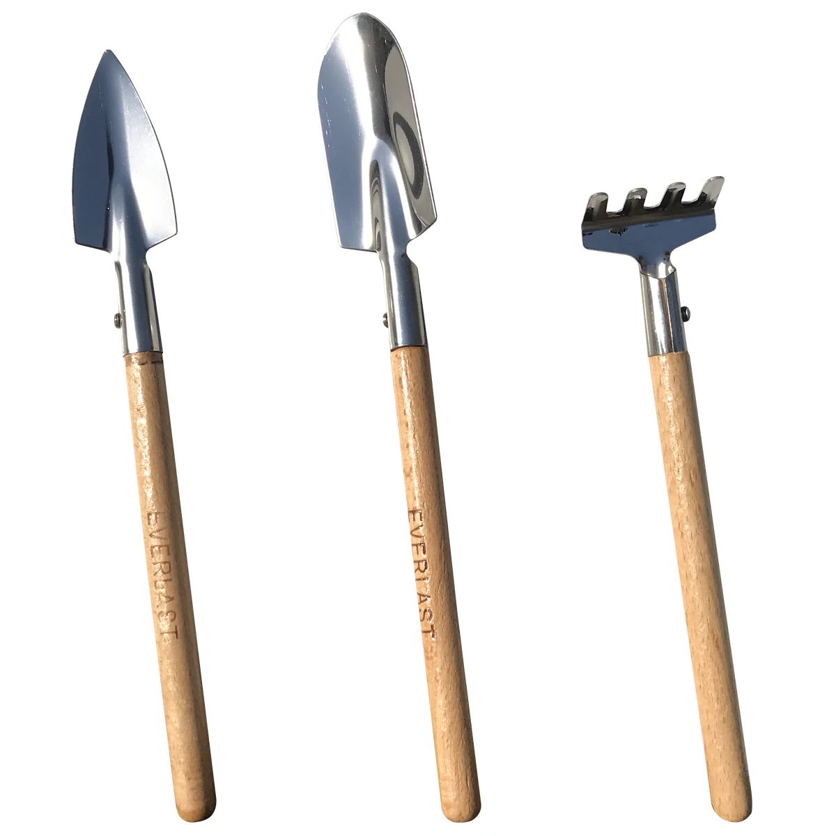High quality with competitive factory prices 3 pcs garden tools kit trowel, transplanter, hand rake  garden tools china