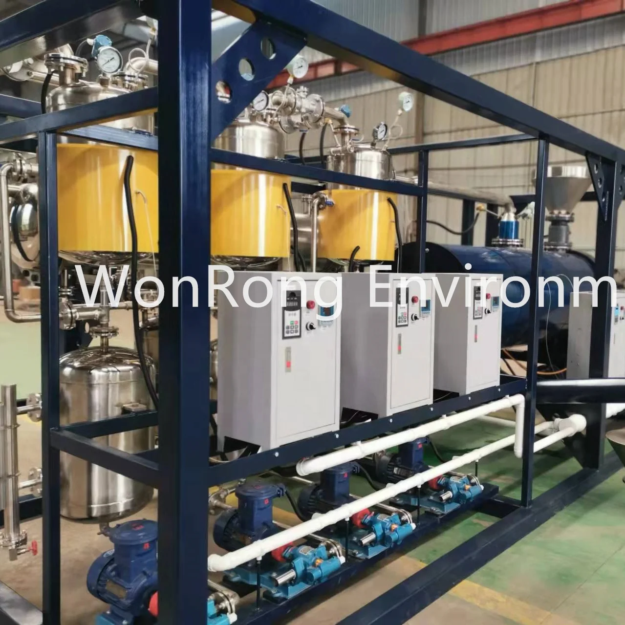 Mini 1 ton to 5 tons/day portable Small scale waste oil refinery to diesel distillation machine