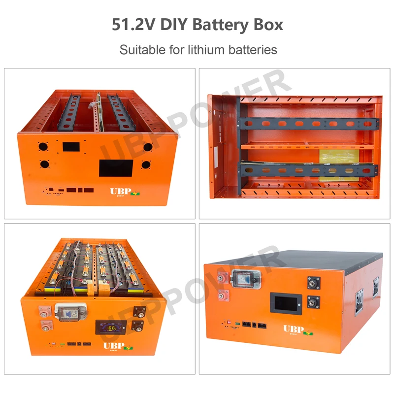 New Arrivals Customized 16S Lithium LiFePo4 230Ah 314Ah 24V 48V DIY Battery Box Kit JK 200A BMS For Solar Energy Storage Battery