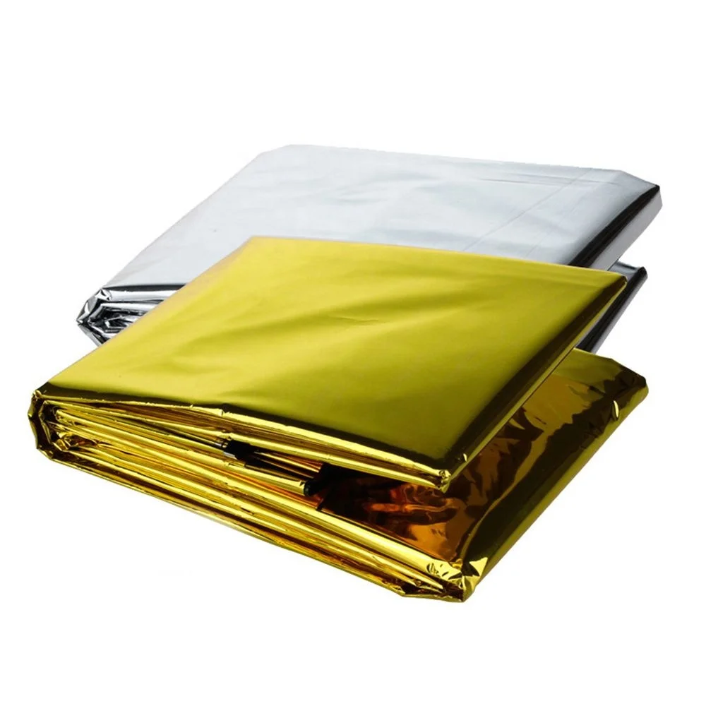 Manufacturer supplier two colors foil survival folding first aid emergency rescue blanket