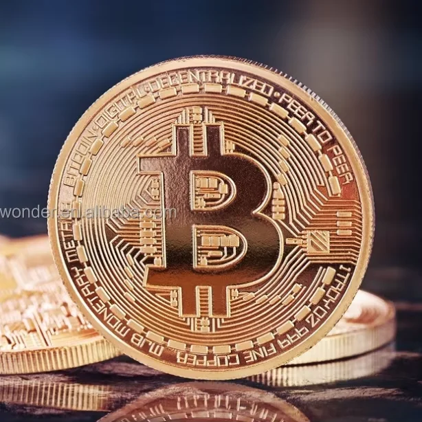 Customized copper steel alloy material BTC exquisite gift commemorative coin