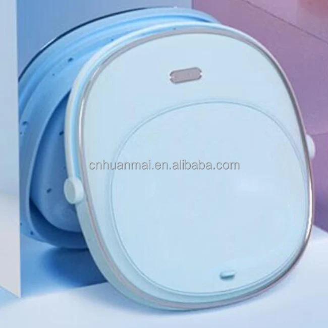 Foldable Foot Spa Bath with Bubbles, Red Light & Digital Temperature Control