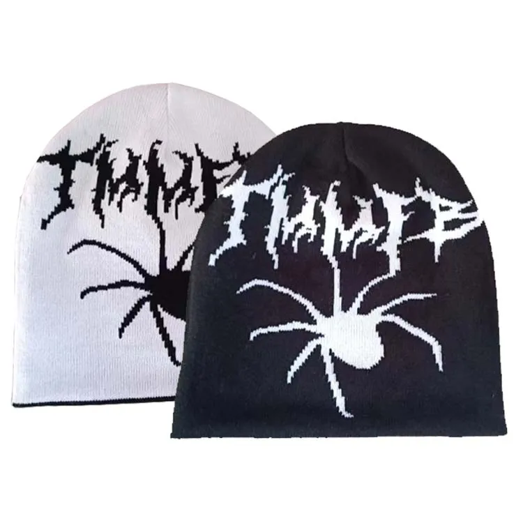 Двусторонняя ребристая жаккардовая акриловая вязаная шапка унисекс с индивидуальной вышивкой и логотипом зимняя мужские облегающие шапки для