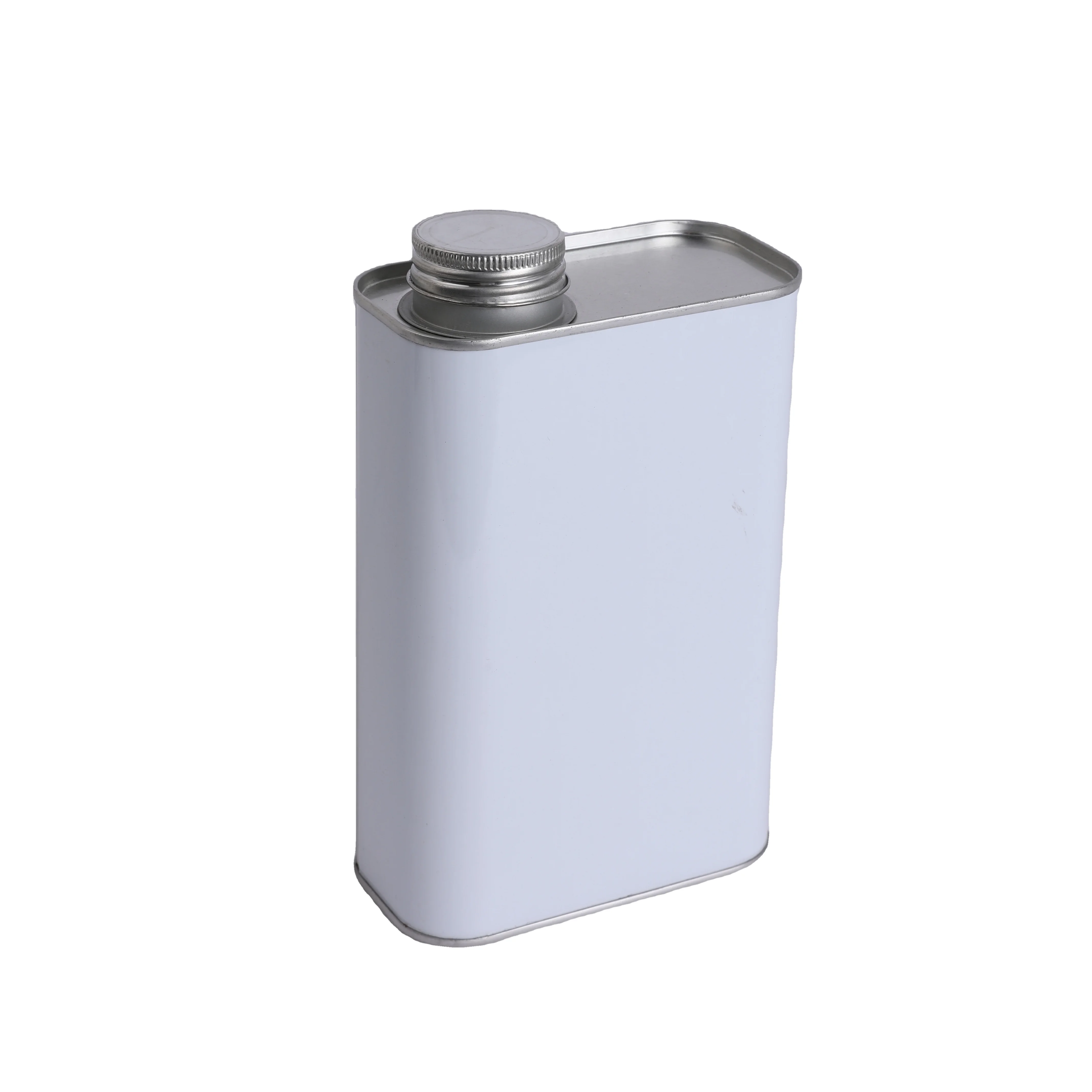1L White-Coated Square Metal Can with 38 Threaded Ports