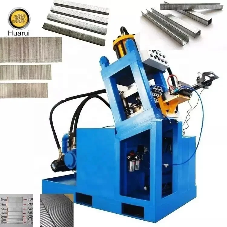 Wooden Staples Making Machine making Pin Metal/Hardwood floor staple Sofa Nail Forming Machine F T Straight Brad Nail Machine