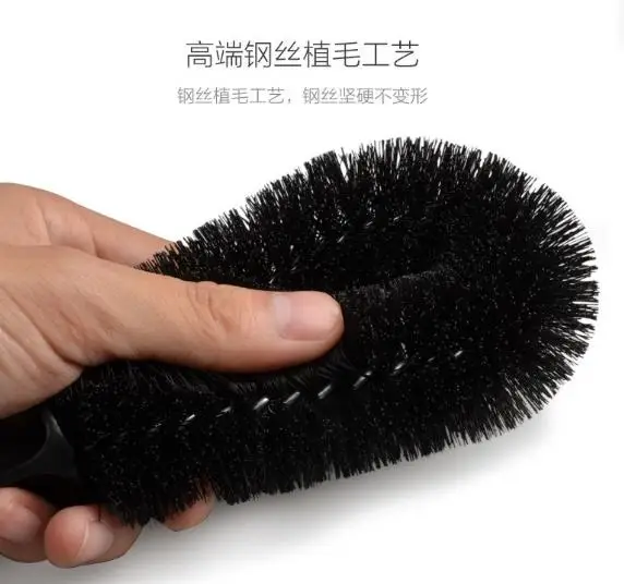 professional car wheel cleaning tools Tire soft hair cleaning small brush car rim brush cleaning supplies