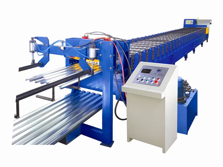 Galvanized Steel Floor Tile Decking Roof Sheet Roll Forming Machine Making line equipment