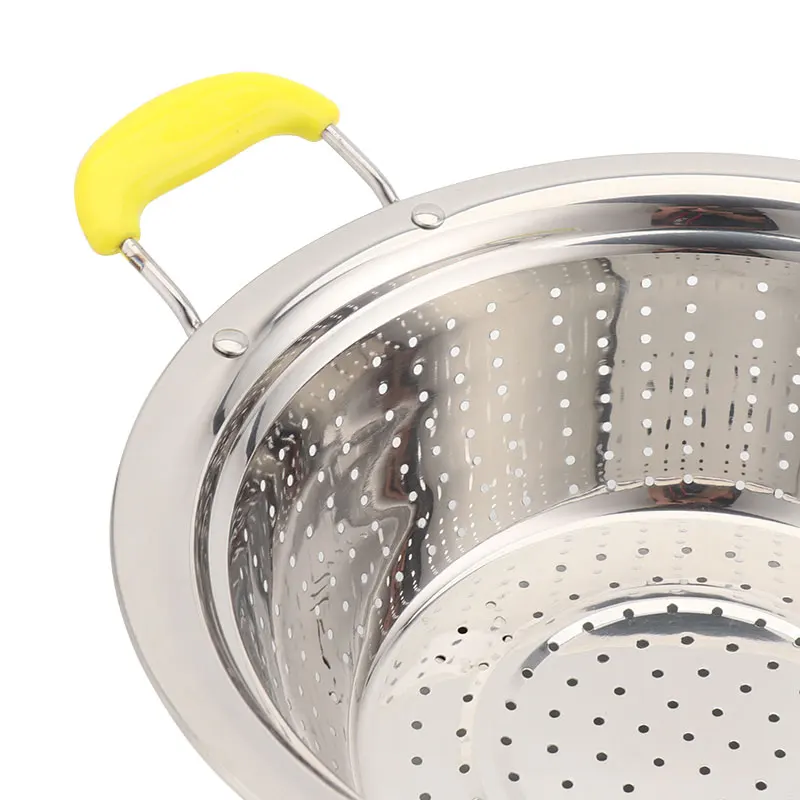 High Quality Stainless Steel Colander  Fruit Vegetable Washing Colander Deep Colander Strainers With Handle