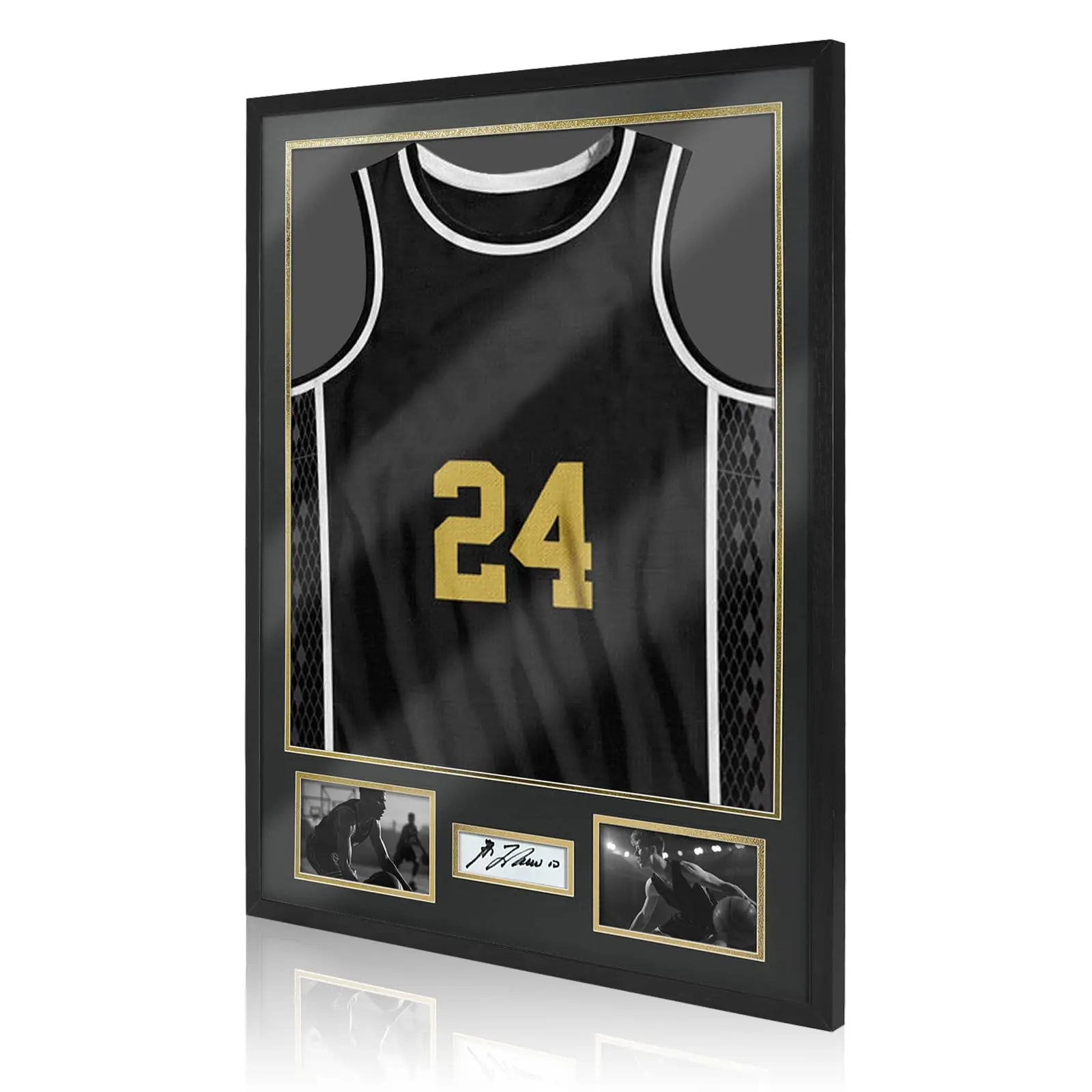 Aluminum Jersey Frame Display Case Lightweight & Durable Metal Jersey Frame for Football Baseball Basketball Soccer Hockey Shirt
