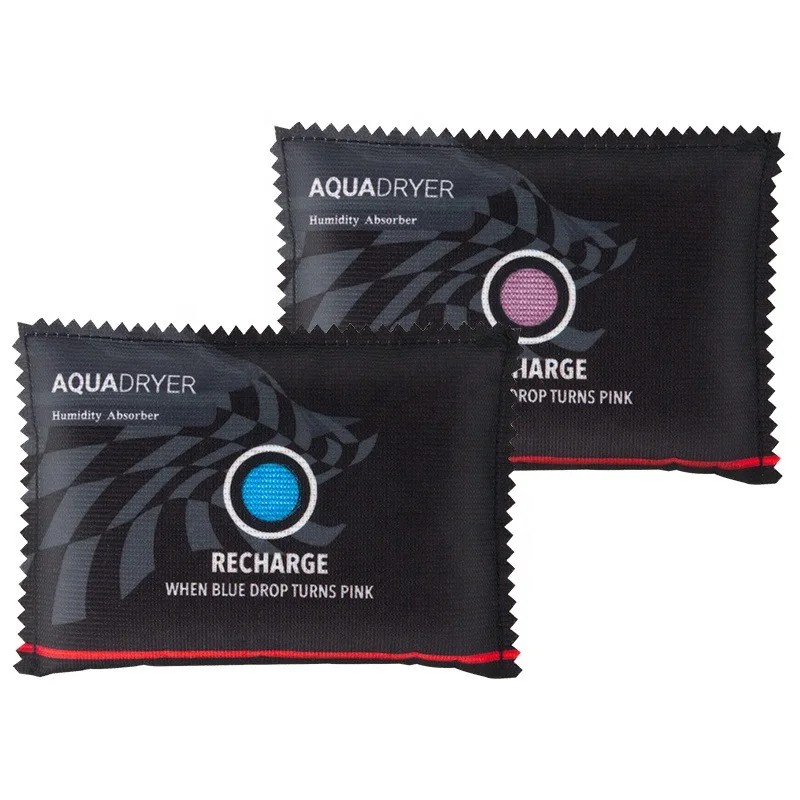 3-Pack Rechargeable 200g Silica Gel Dehumidifier Bag Reusable Desiccant for Cars Gun Safes Camping Hiking Storage Bins