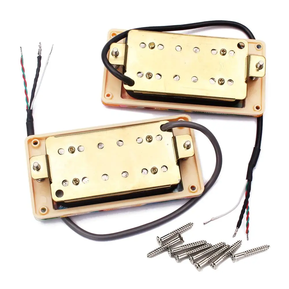 GMC28  TwoPcs Black Pearl Guitar Pickups Ceramic Magnets Electric Guitar Double Coil Humbucker Pickups