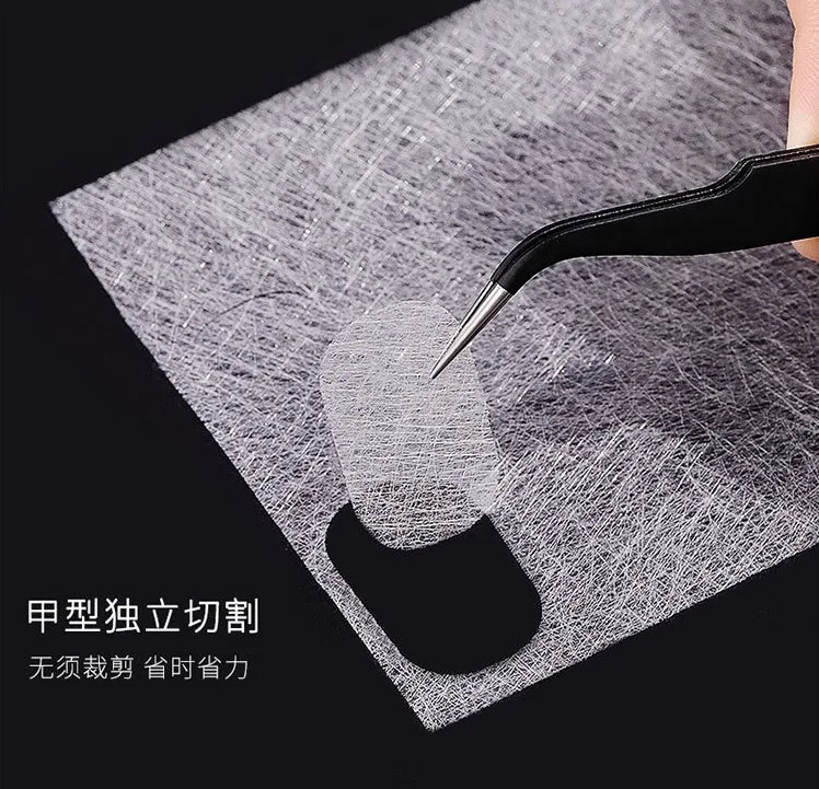 
Wholesale 16G Silk Nail Wrap With Fiber Glass Gel Nail 