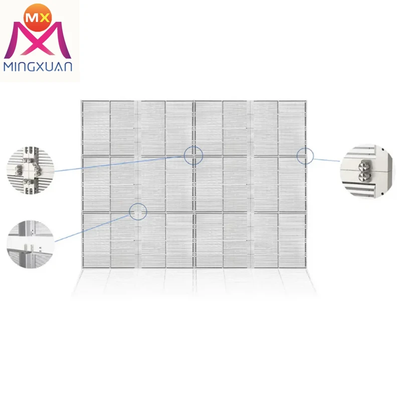 Светодиодный открытый гриль экран Полноцветный P3.91-7.82 дисплей прозрачный